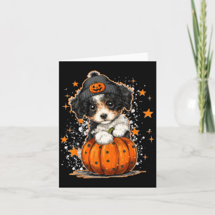 Funny Odle Dog Halloween Pumpkin Graphic For Lover Card