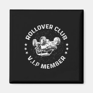 Funny Off-roading Atv Utv Rider Rollover Club Vip Magnet
