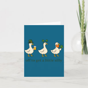 Funny off to get little silly goose party stFunny Card