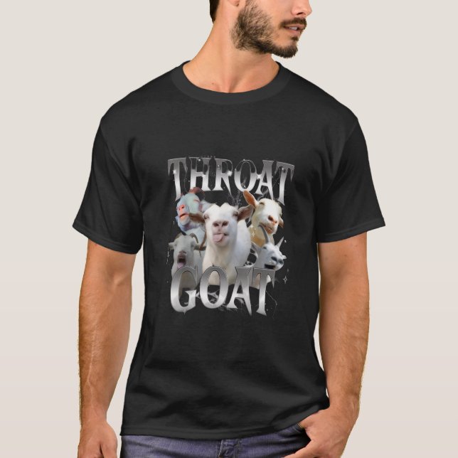 Funny Offensive Throat Goat Adult Humor T-Shirt (Front)