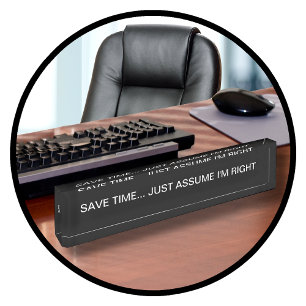 Funny Office Boss Nameplate