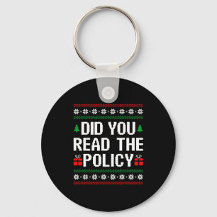 Funny Office Christmas Squad Did You Read The Licy Key Ring