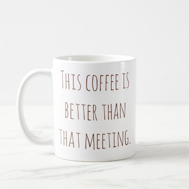 Funny Office Coffee Mug (Left)