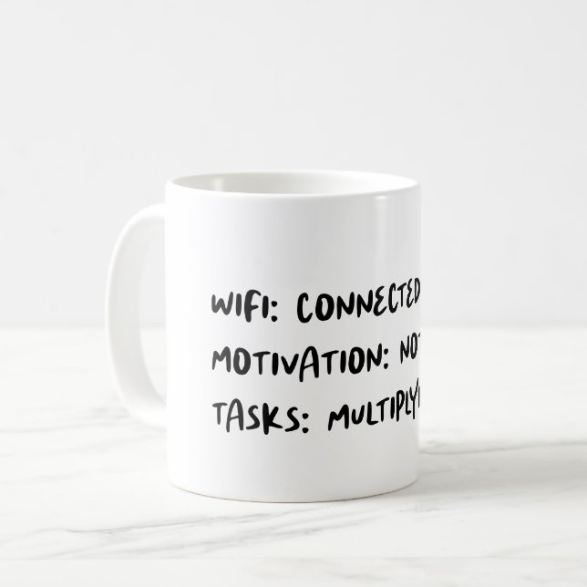 Funny Office Coffee Mug Trendy Gift for Coworker (Front Left)