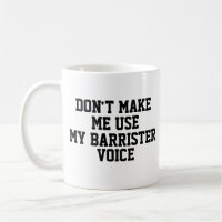 Funny Office Custom Personalise Job Barrister