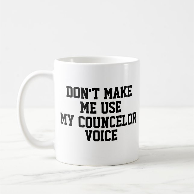 Funny Office Custom Personalise Job Counsellor Coffee Mug (Left)