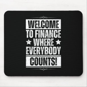 Funny Office Finance Sticker1 Mouse Pad