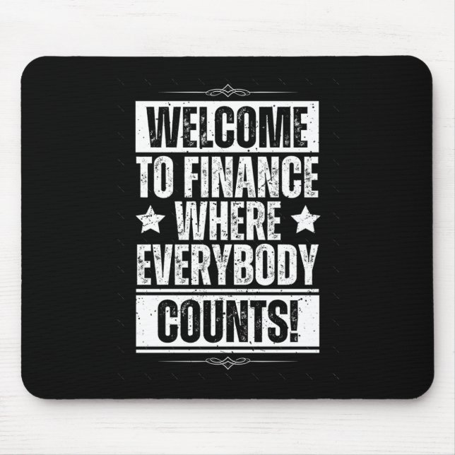 Funny Office Finance Sticker1  Mouse Pad (Front)