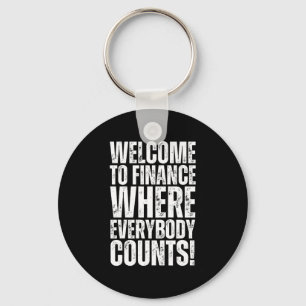 Funny Office Finance Sticker3 Key Ring