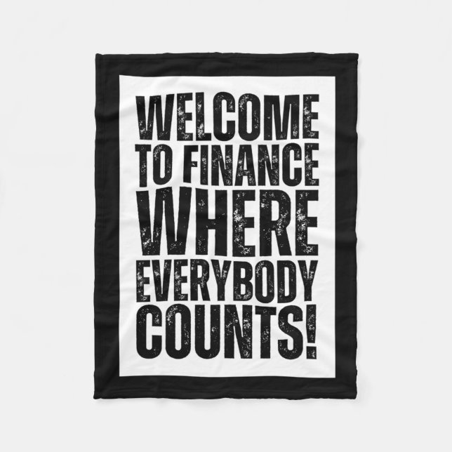 Funny Office Finance Sticker  Fleece Blanket (Front)