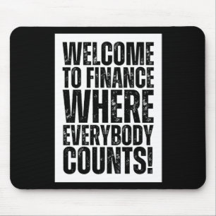Funny Office Finance Sticker Mouse Pad