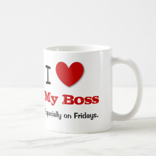 Funny Office Humour I Love MY BOSS V15 Coffee Mug
