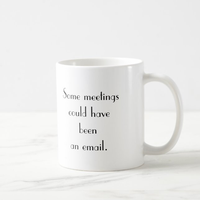 Funny Office Joke mug Elegant Office Humour Mug (Right)