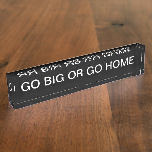Funny Office Motivational Nameplate