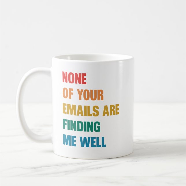 Funny Office Mug, Boss Gift, Coworker Mug, Funny E Coffee Mug (Left)