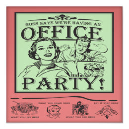 office funny invitations card