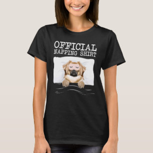 Funny Official Napping Sleeping Tibetan Spaniel T-Shirt