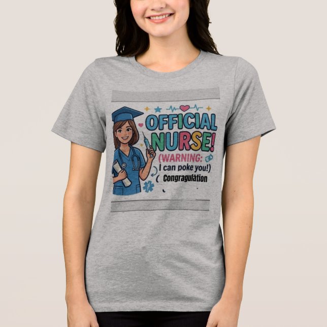 Funny Official RN Class of 2026 Graduation tshirt  (Front)