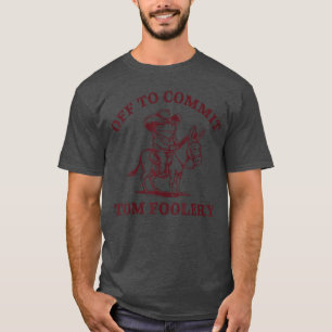 Funny Offo Commitom Foolery Retro Frog funny T-Shirt