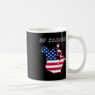 Funny Oh Canada Funny Trump Map Of Usa Coffee Mug