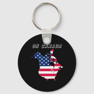 Funny Oh Canada Funny Trump Map Of Usa Key Ring