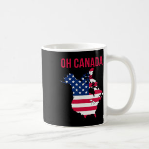 Funny Oh Canada Funny Trump Map Of Usa Tee Coffee Mug