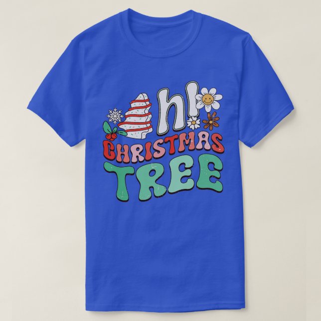 Funny Oh Christmas Tree Cake  T-Shirt (Design Front)