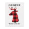Funny Oh Deer What a Year Lumberjack Christmas