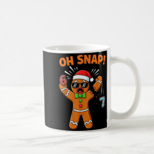 Funny Oh Snap 67 Six Seven Meme Gingerbread Man Coffee Mug