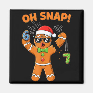 Funny Oh Snap 67 Six Seven Meme Gingerbread Men Wo Magnet