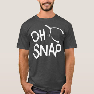 Funny Oh Snap Thanksgiving Turkey Cute Wishbone Bo T-Shirt