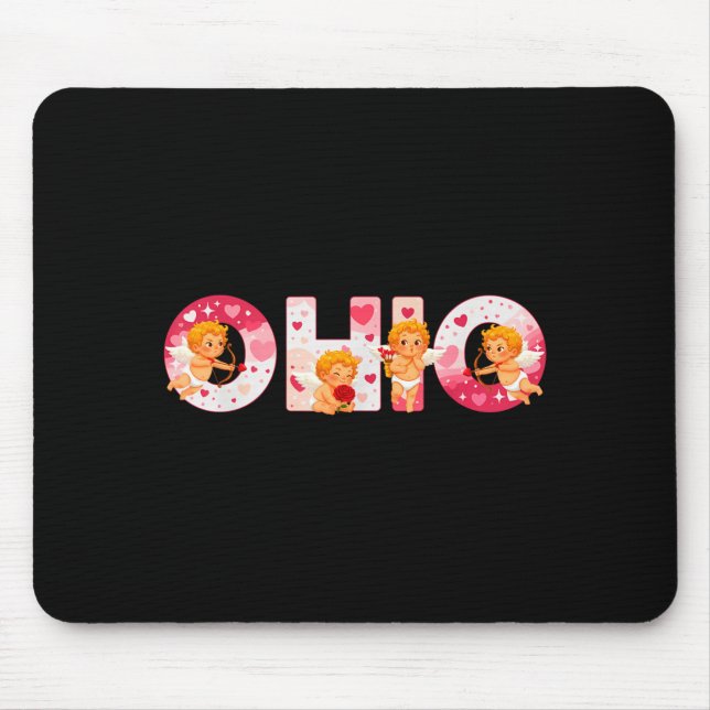 Funny Ohio Cud Midwestern Party O-h-i-o In Valenti Mouse Pad (Front)