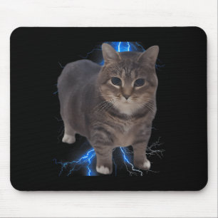 Funny Oiia Oiia Spinning Cat Meme Cat Brainrot  Mouse Pad