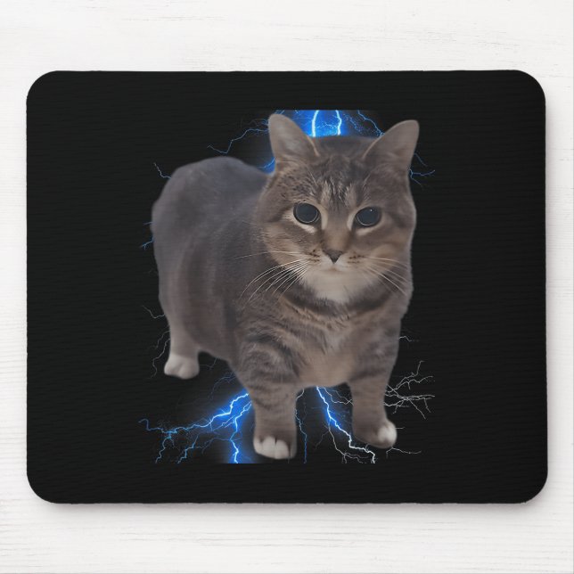 Funny Oiia Oiia Spinning Cat Meme Cat Brainrot  Mouse Pad (Front)