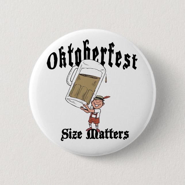 Funny Oktoberfest Drinking 6 Cm Round Badge (Front)