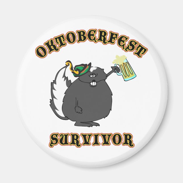 Funny Oktoberfest Survivor Magnet (Front)