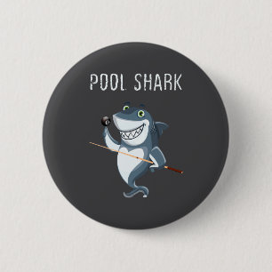 Funny Ol Shark Ol Players Billiard  6 Cm Round Badge