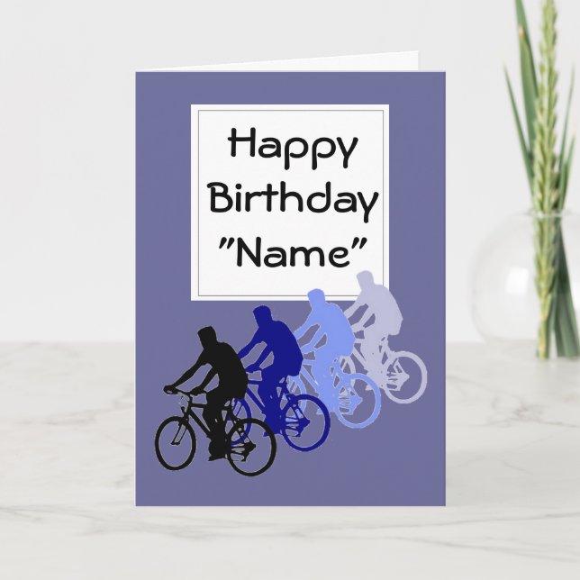 Funny Old Age, Birthday, Bike, Cycle, Sport Card (Front)