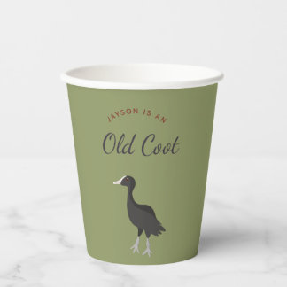 Funny Old Coot Over the Hill Birthday Party Paper Cups