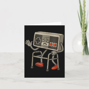 Funny Old Gamer Gaming Retro 80s 90s Retro Video G Card