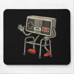 Funny Old Gamer Gaming Retro 80s 90s Retro Video G Mouse Pad