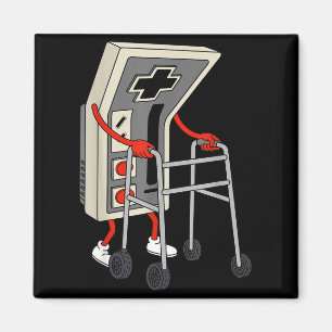 Funny Old Gamer Gaming Retro 80s 90s Video Game Ol Magnet