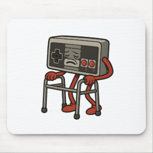 Funny Old Gamer Gaming Retro 80s 90s Video Game Ol Mouse Pad