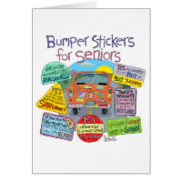 Funny Old Geezer Birthday Card - Bumper Stickers