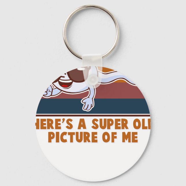 Funny Old Man Birthday Novelty Gag Key Ring (Front)