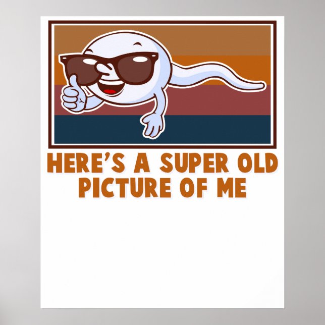 Funny Old Man Birthday Novelty Gag Poster (Front)