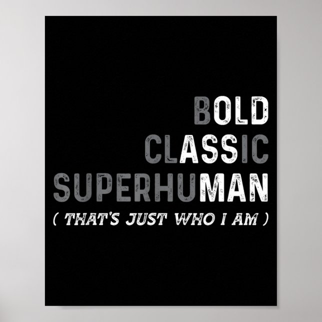 Funny Old Man Saying Gag Dad Father's Day Birthday Poster (Front)