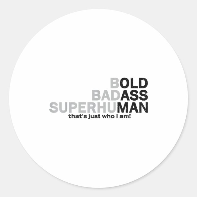Funny Old Man Saying Gag Dad Grandpa Husband Fathe Classic Round Sticker (Front)