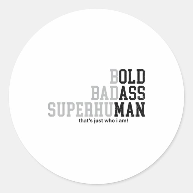 Funny Old Man Saying Gag Dad Grandpa Husband Fathe Classic Round Sticker (Front)