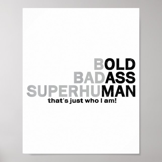 Funny Old Man Saying Gag Dad Grandpa Husband Fathe Poster (Front)